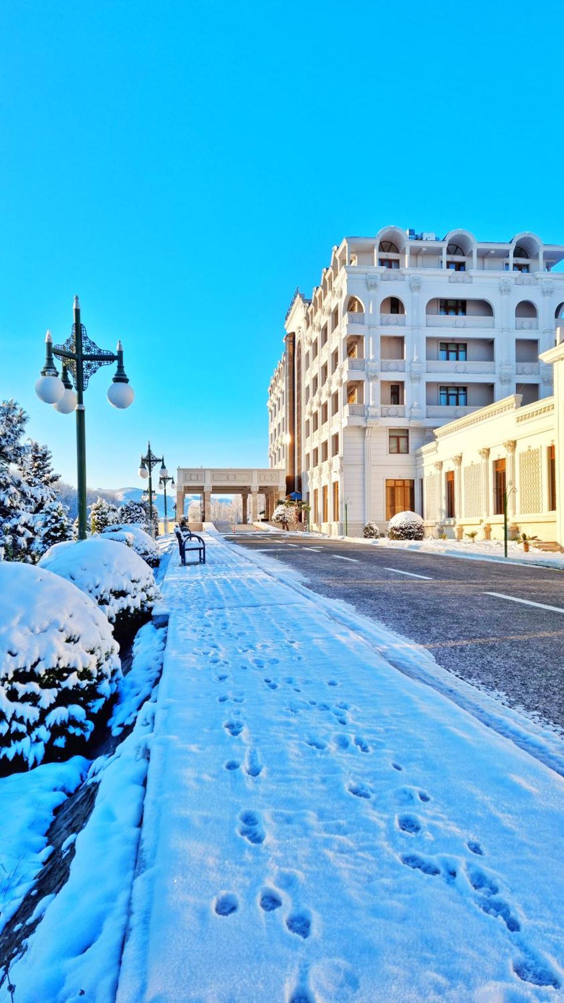 Ayan Palace Hotel Tovuz Esterno foto