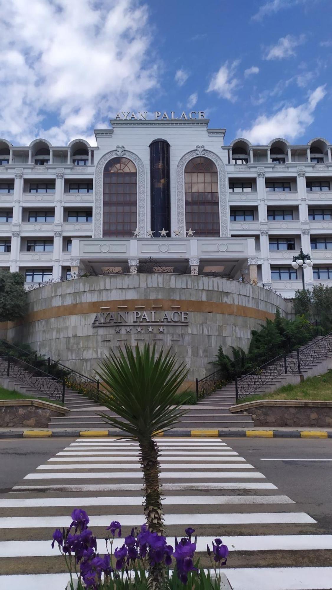 Ayan Palace Hotel Tovuz Esterno foto