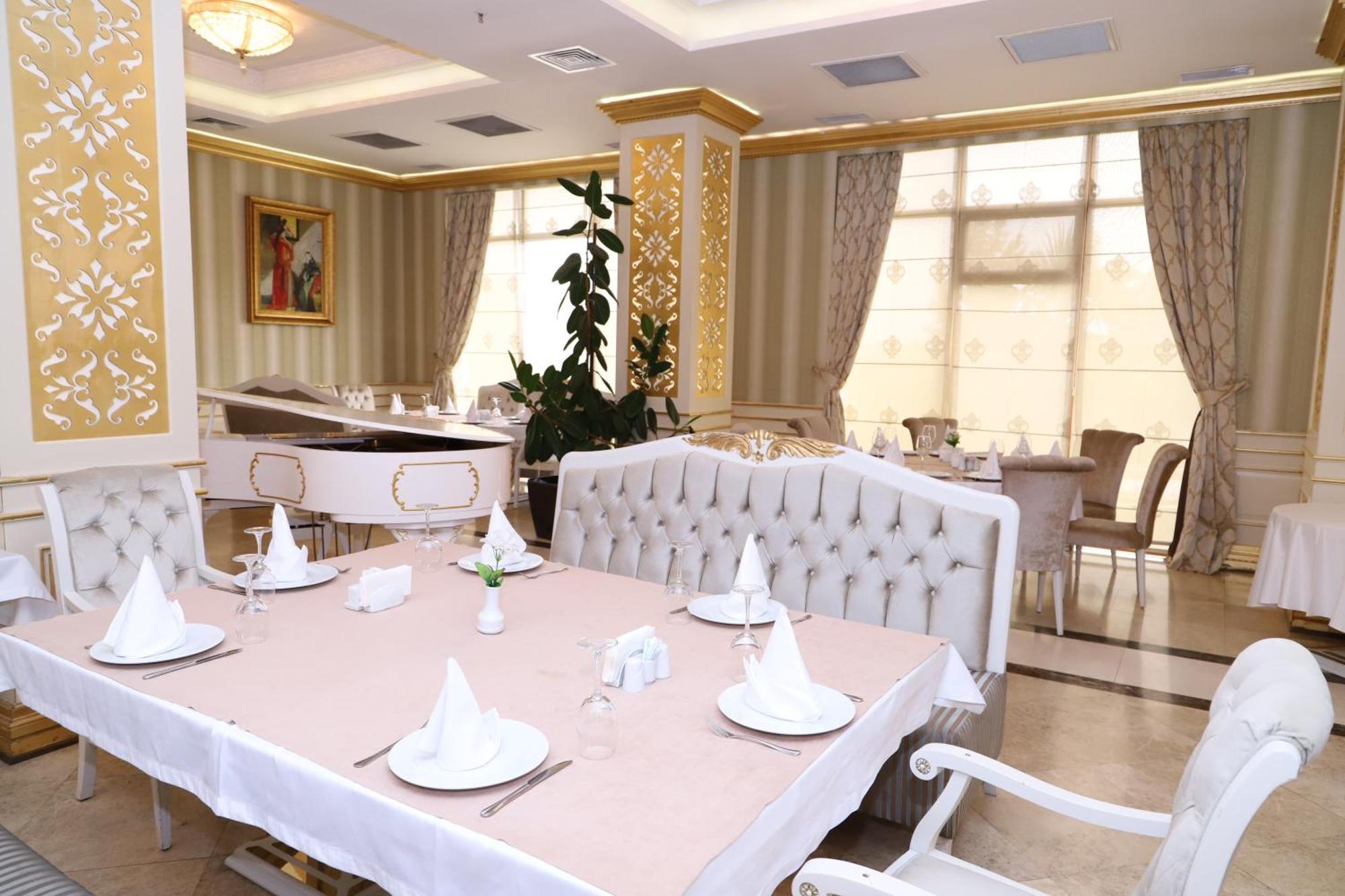 Ayan Palace Hotel Tovuz Esterno foto
