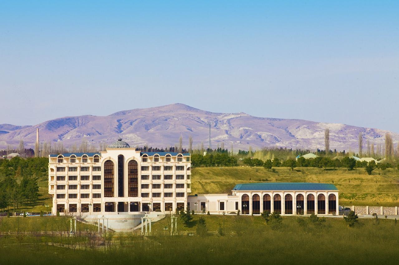 Ayan Palace Hotel Tovuz Esterno foto