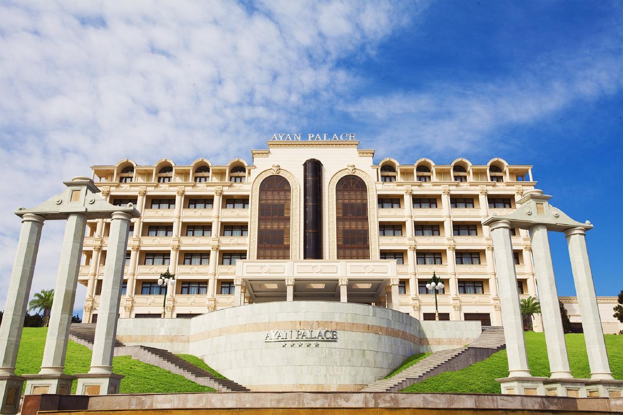 Ayan Palace Hotel Tovuz Esterno foto